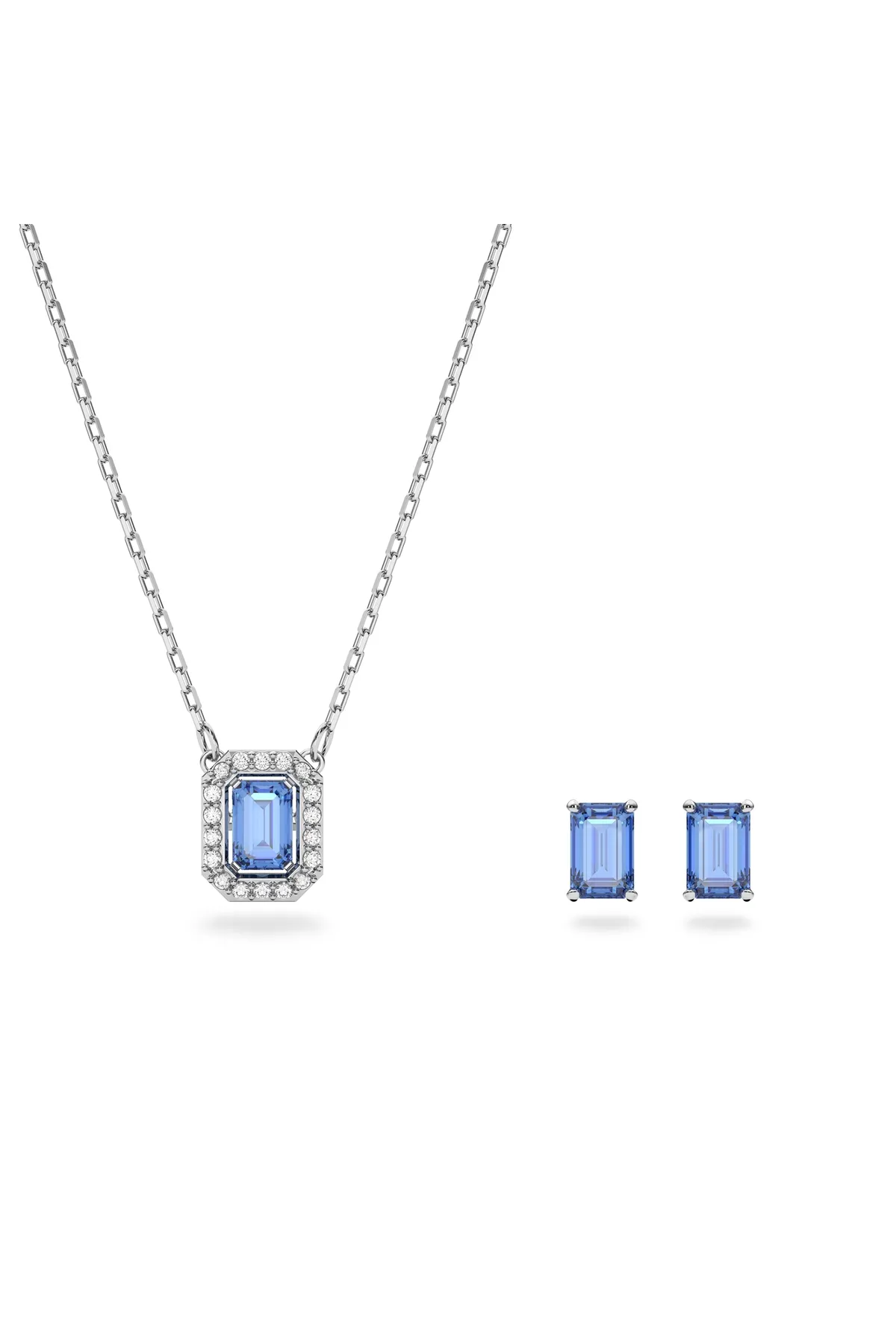 Swarovski  Millenia Blaue Silber Geschenkset 5641171