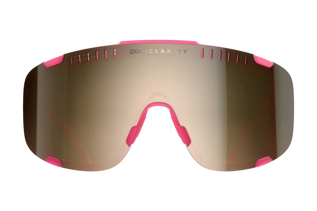 POC Devour - Actinium Pink Translucent/Brown/Silver Mirror