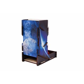 e-Raptor Dice Tower UV Print Space Journey