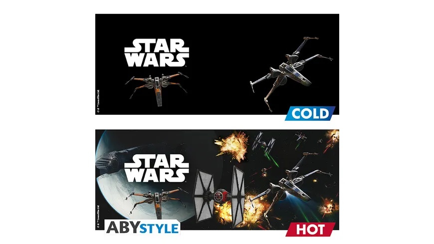 Star Wars Spacebattle Thermoeffekttasse