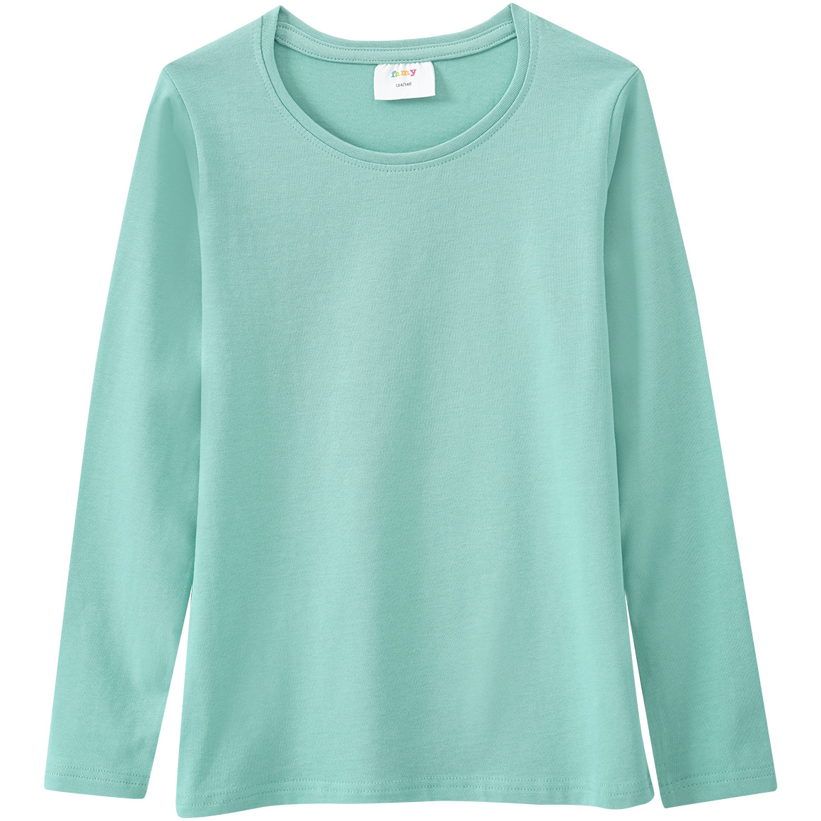 2 Mädchen Langarmshirts im Basic-Style