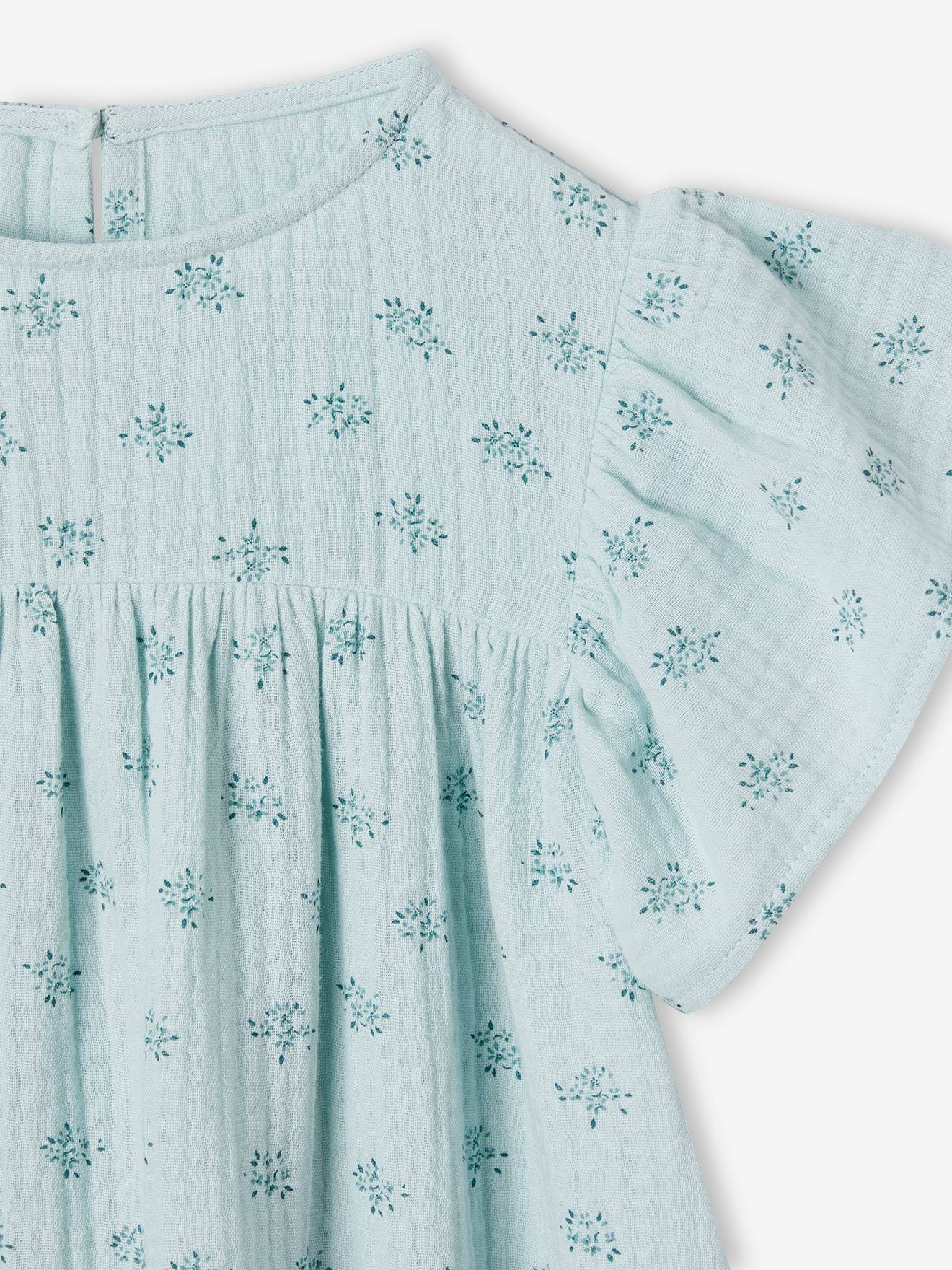 Vertbaudet Kurzärmeliges Mädchen Kleid - rosa