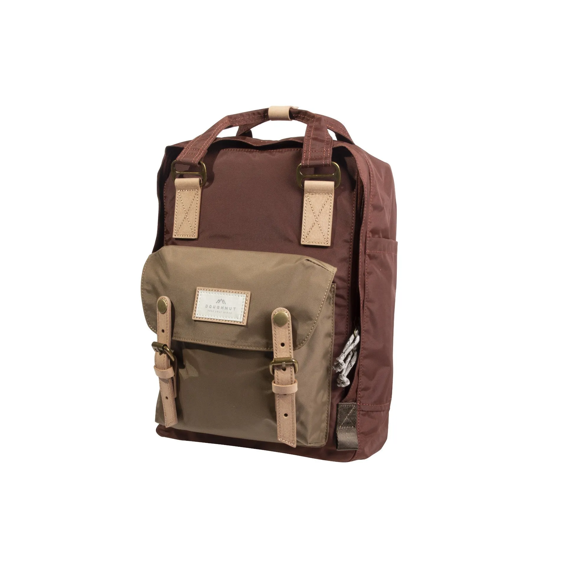 Doughnut Macaroon Jungle Backpack - maroon x khaki