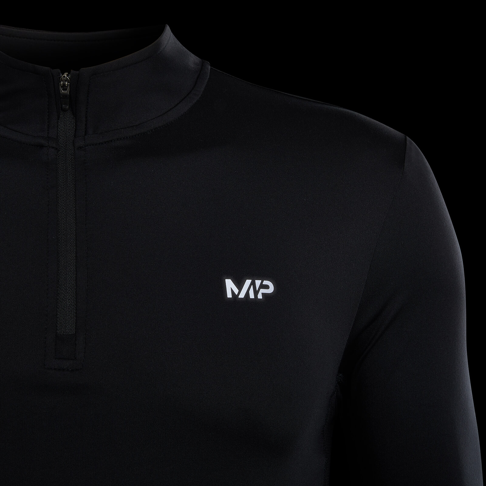 Haut à fermeture éclair ¼ MP Velocity pour hommes – Noir