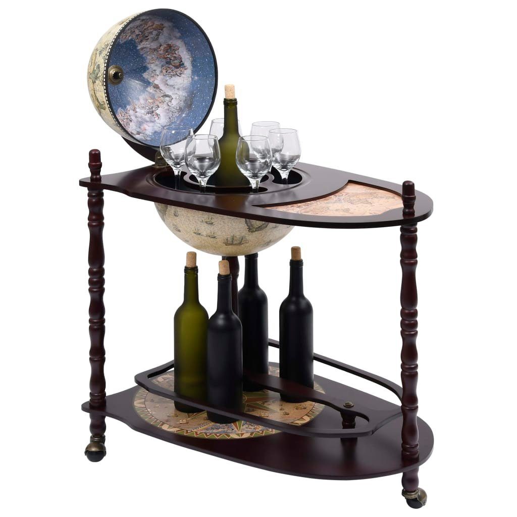 DOTMALL Bartisch Weinregal,Globus Bar Barwagen, Freistehend,Erweiterte Tischplatte
