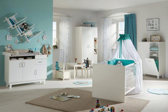 roba® Wickelkommode Nordic, weiß, mit praktischem Organizerfach; Made in Europe