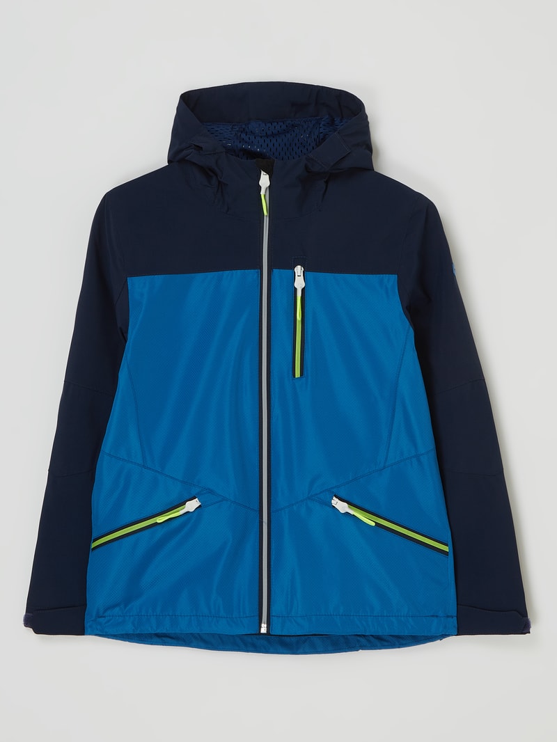 Jacke mit Kapuze - wasserabweisend in marineblau
