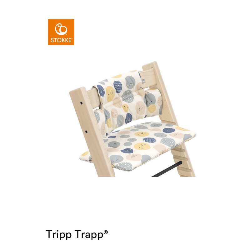 Coussin à pois multicouleur pour chaise Tripp Trapp Stokke