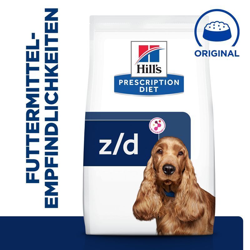 Hill's Hypoallergenes Hundefutter Hill's Prescription Diet Food Sensitivities z/d 2x10 kg