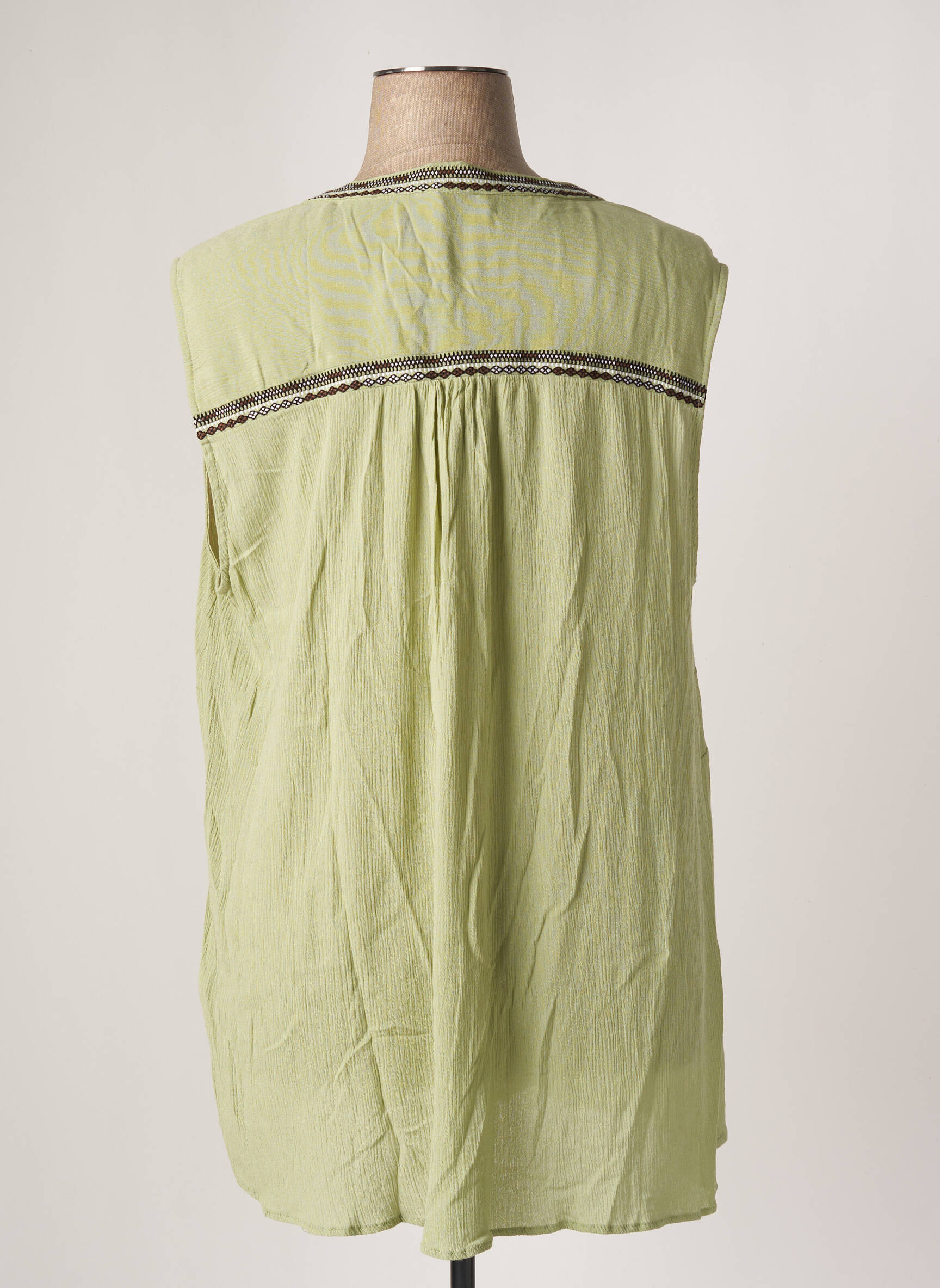 Yesta Tuniquesansmanche Femme couleur vert