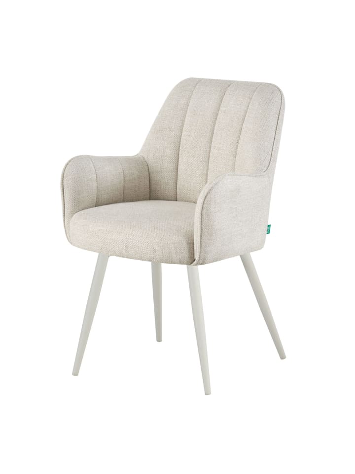 DUBI Möbel 2er-Set: Drehstuhl THOMAS-MAJA in Cremeweiß - (B)58 x (H)87 x  (T)62 günstig kaufen onesize