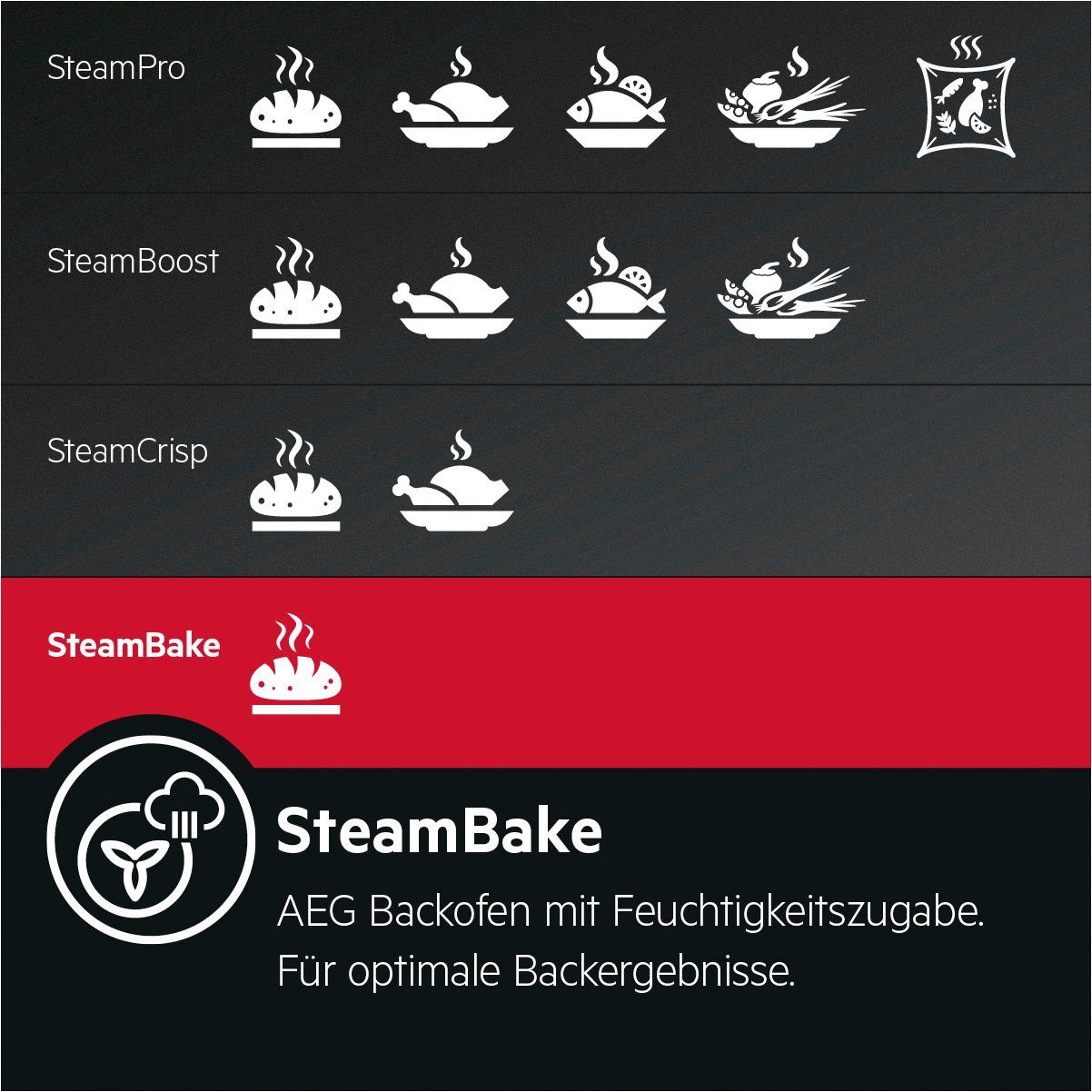 AEG Einbaubackofen 6000 BPE55526BM 944188761, mit 1-fach-Teleskopauszug, Pyrolyse-Selbstreinigung