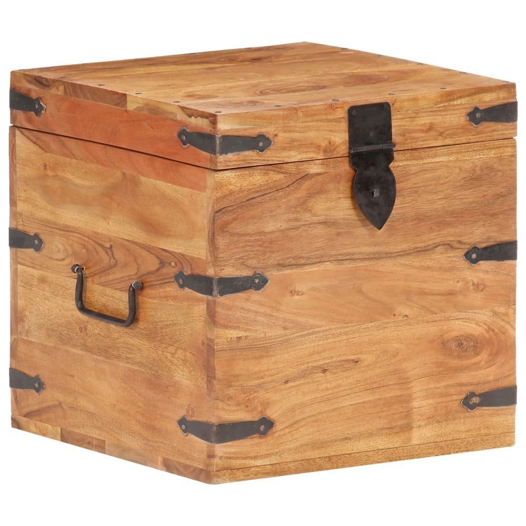vidaXL Aufbewahrungsbox Truhe 40x40x40 cm Akazie Massivholz (1 St)