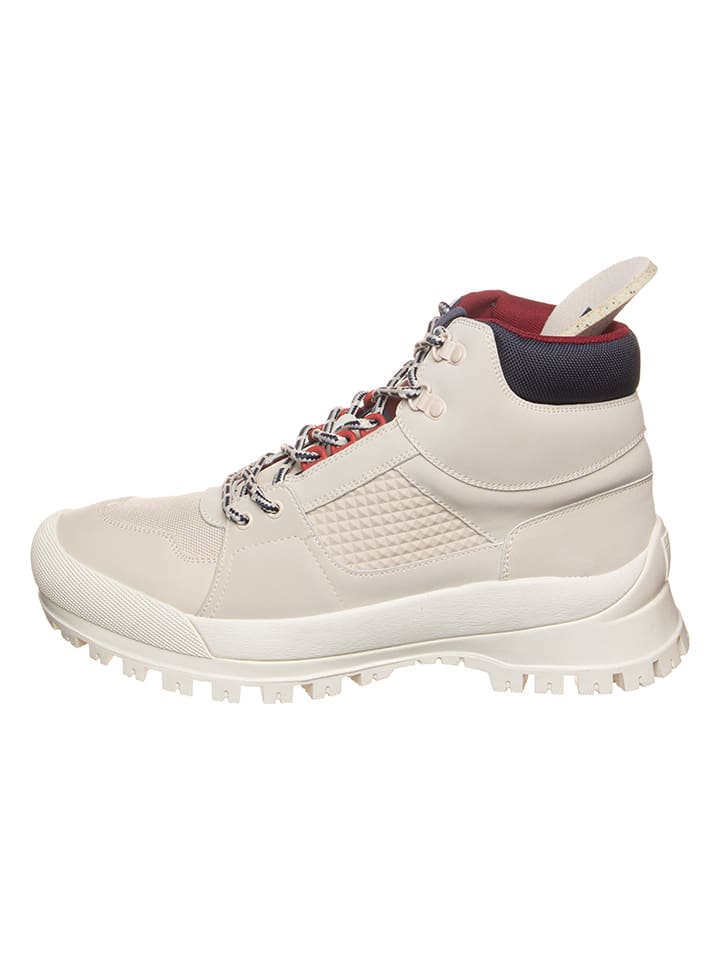 Tommy Hilfiger Shoes Leder-Boots in Creme günstig kaufen