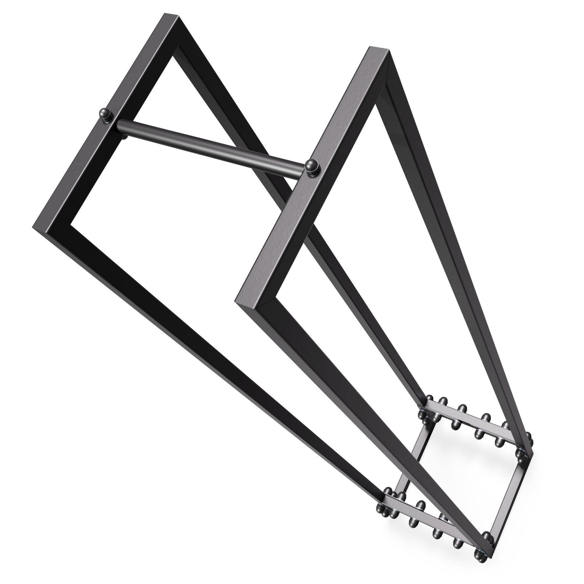 NOGGI - Home Decor Masters Kaminholzregal Kaminholzständer Metall (25x25x130 cm - schwarz), (Holzscheitregal aus Stahl, Kaminholzregal für Innen und Aussen, Stapelhilfe für Feuerholz)