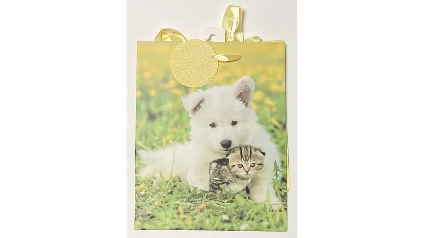 Geschenktüte KLEINE KATZE - WELPE 25x20x10cm