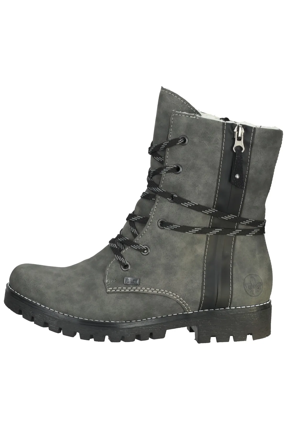 Rieker  Stiefelette - Grau - Blockabsatz