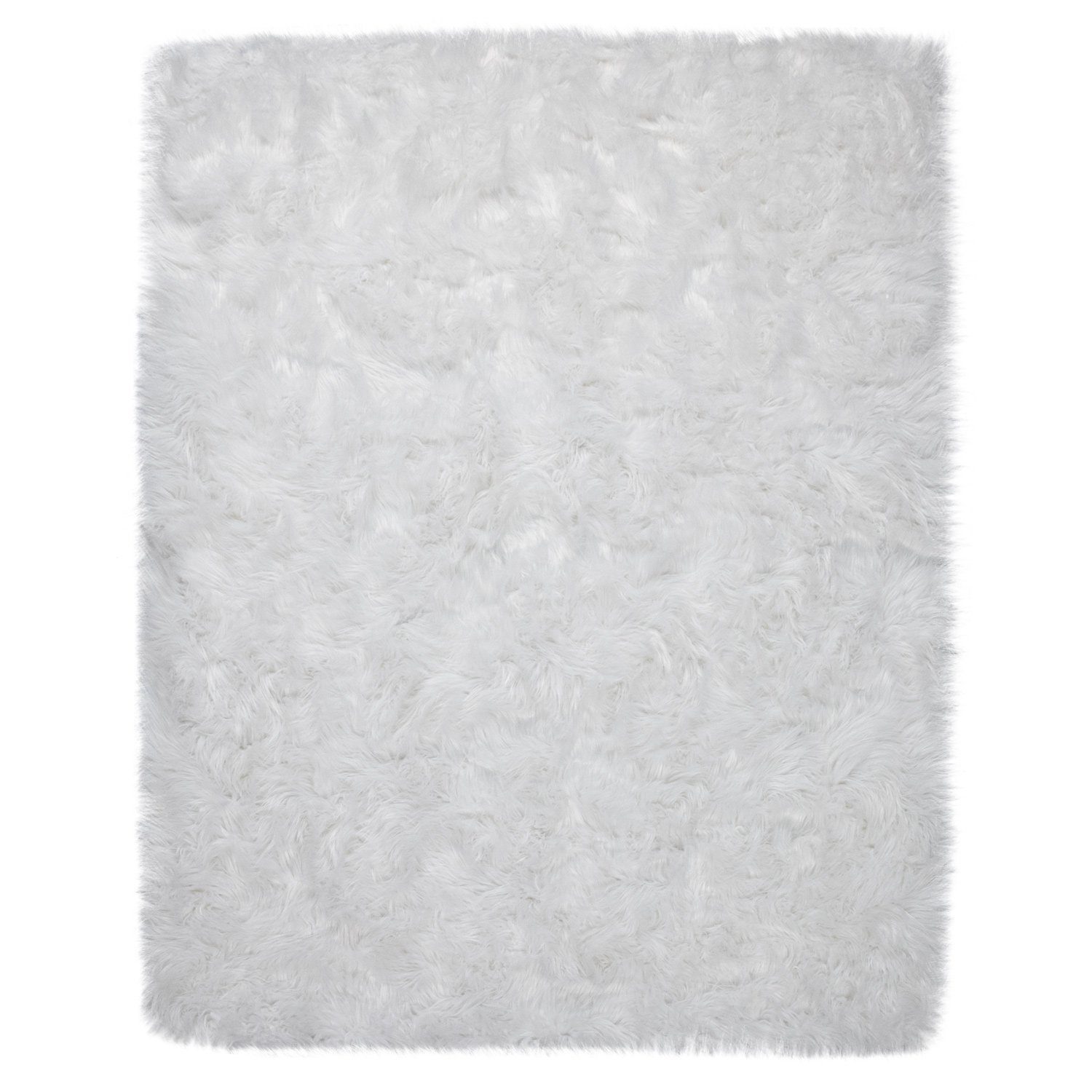 Fellteppich Wohnzimmer Hochflor Teppich Kunst-Fell Design, TT Home, rund, Höhe: 64 mm