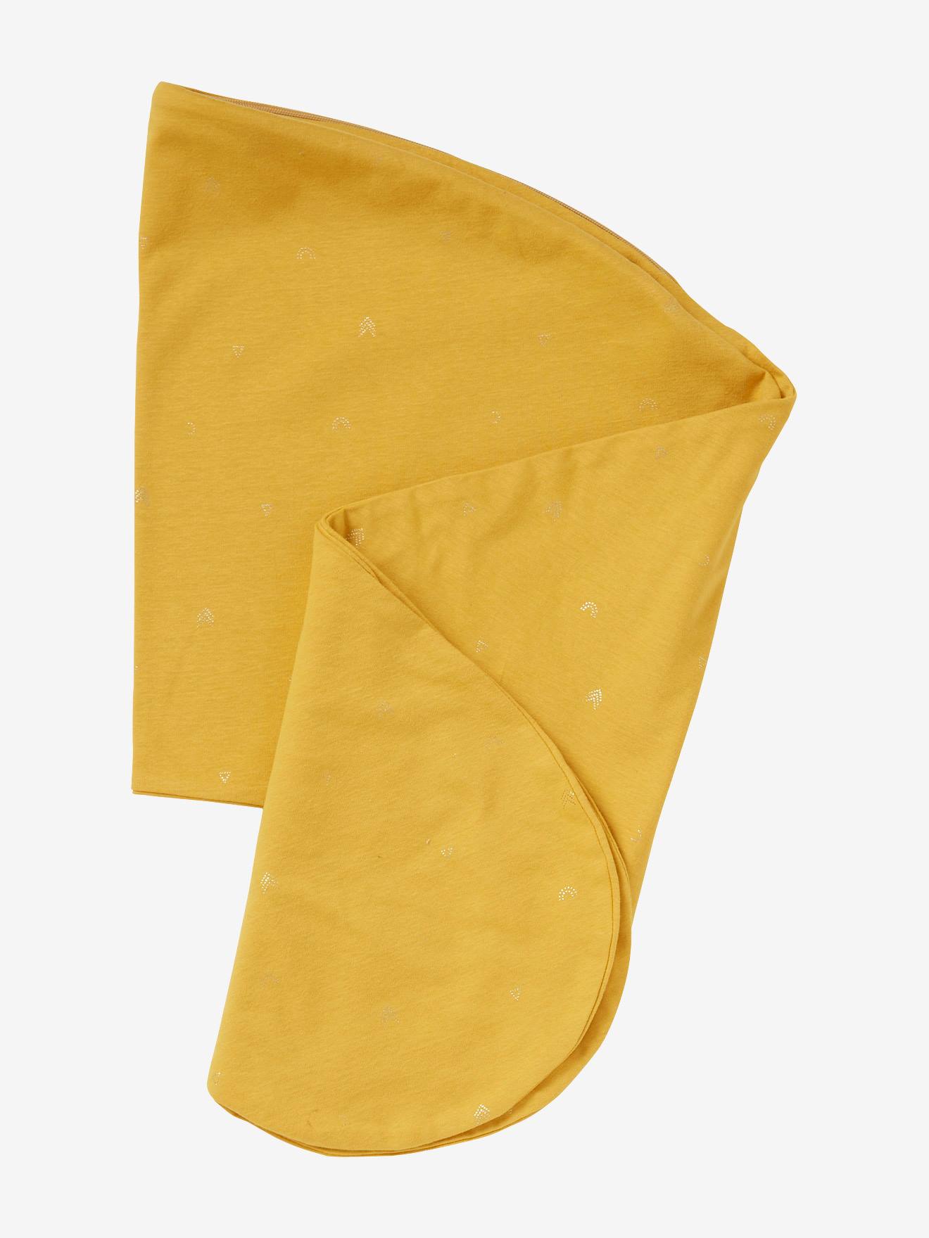 Housse pour coussin d'allaitement jaune épicé