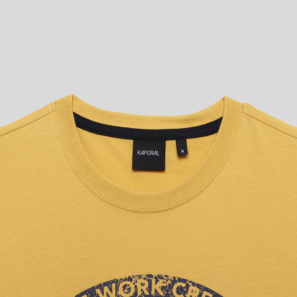 OKIDO  T-shirt jaune Garçon 100% coton