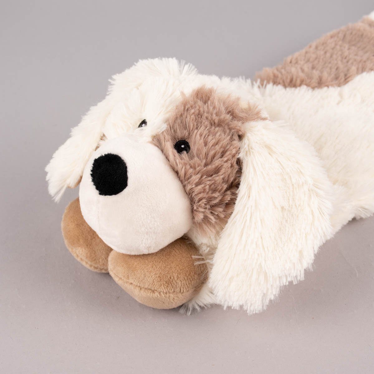 Dekokissen Warmies Wärmestofftier Hund creme braun 100% Hirse-Lavendelfüllung