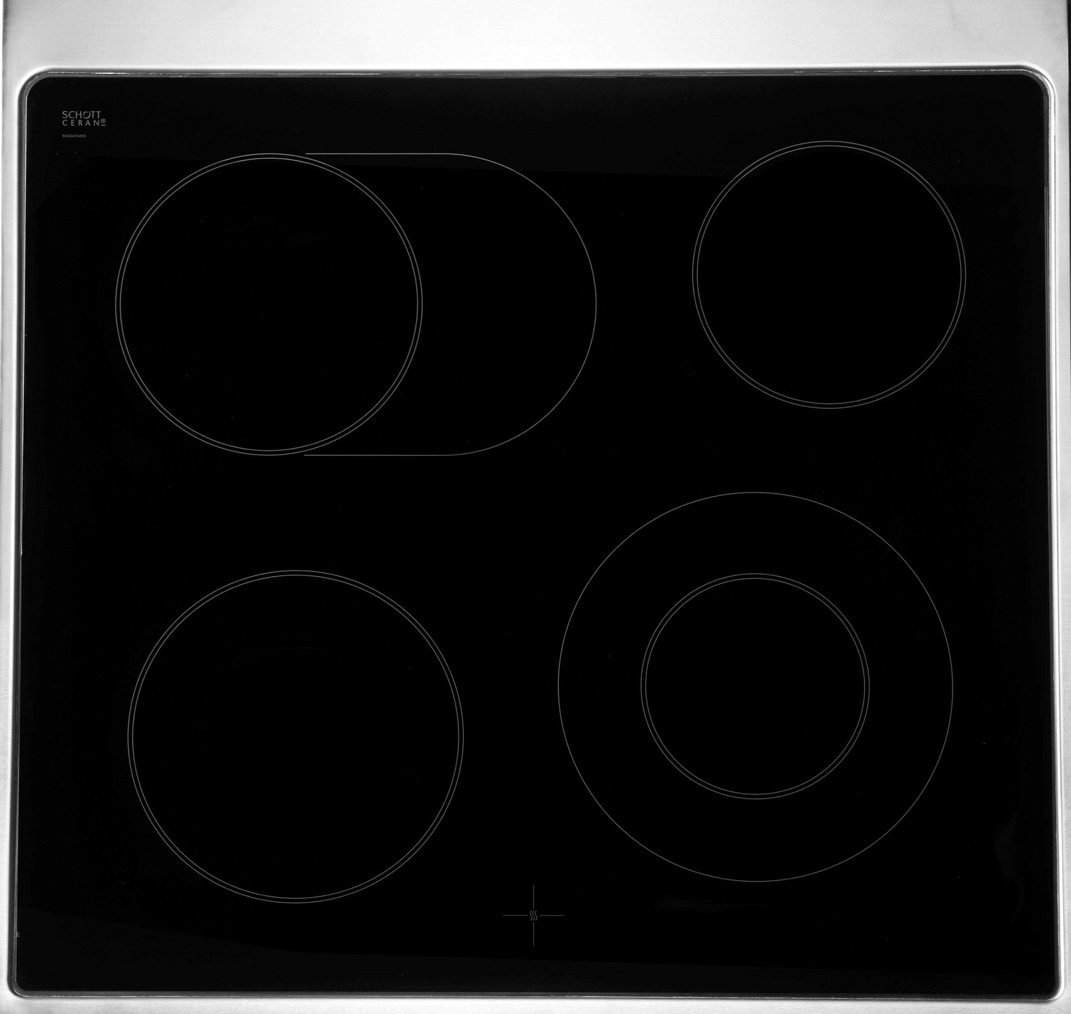 BOSCH Elektro-Standherd 4 HKR39C250, mit 2-fach-Teleskopauszug, ecoClean Direct