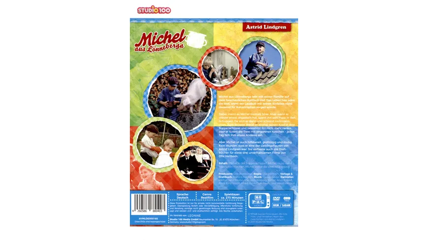 Michel aus Lönneberga - Spielfilm-Komplettbox  [3 DVDs]