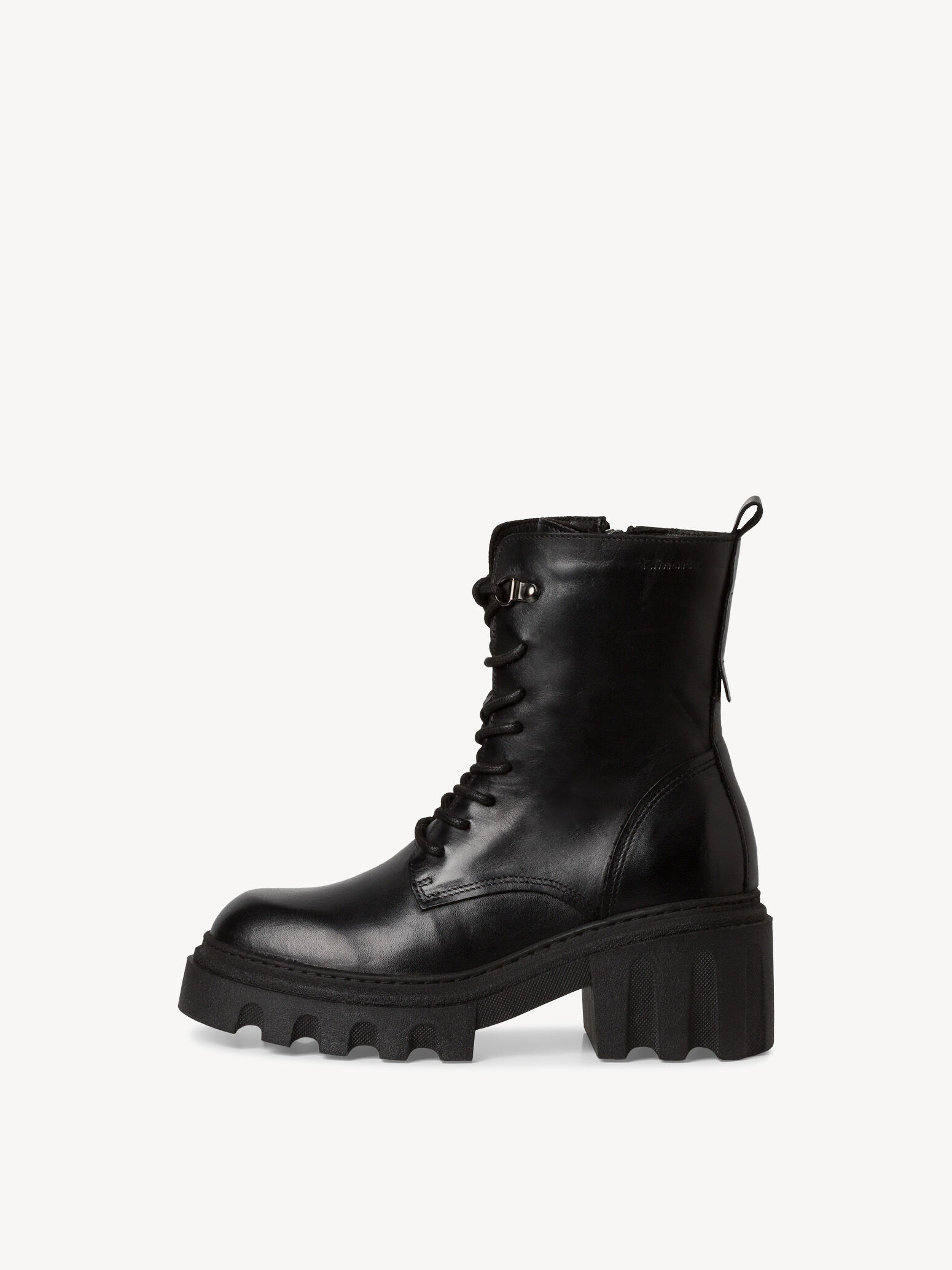 Bottine en cuir - noir