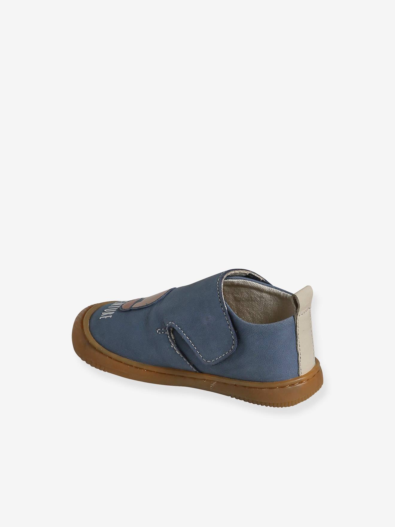 Vertbaudet Baby Hausschuhe mit Klettverschluss - indigo-blau
