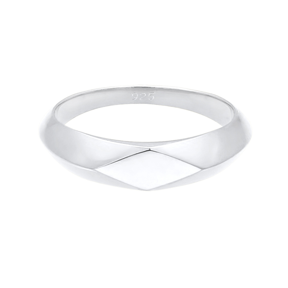 Elli Elli Bague Pinky Minimale Bague Femme - Argent (925/1000) Bague