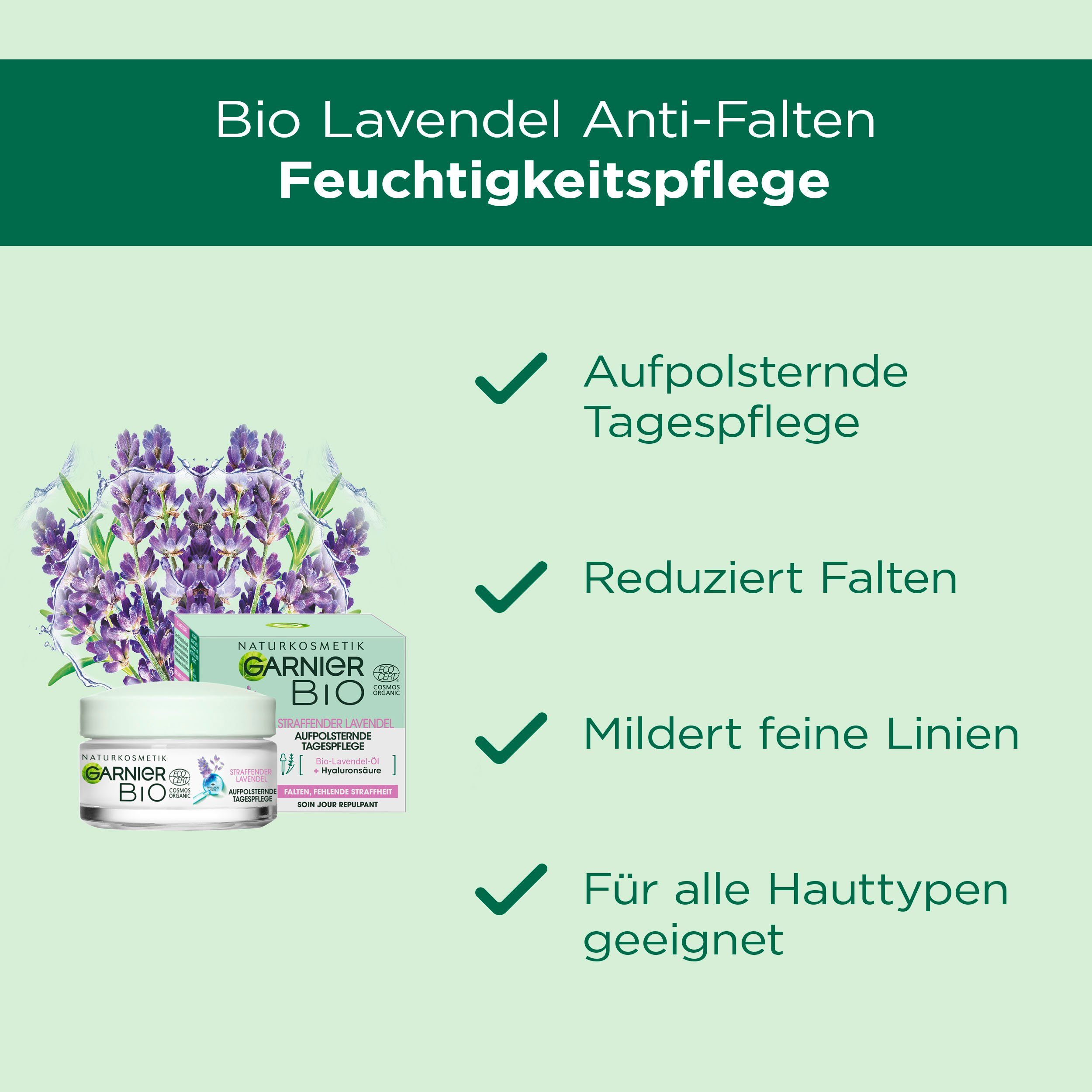 GARNIER Gesichtspflege-Set Bio Anti-Aging-Set Set, 4-tlg.