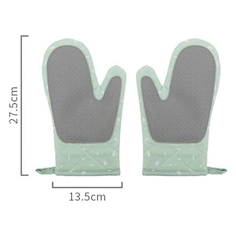KOMIRO Topfhandschuhe Ofenhandschuhe Verdickte Hitzebeständige,Silikon Anti Rutsch Design