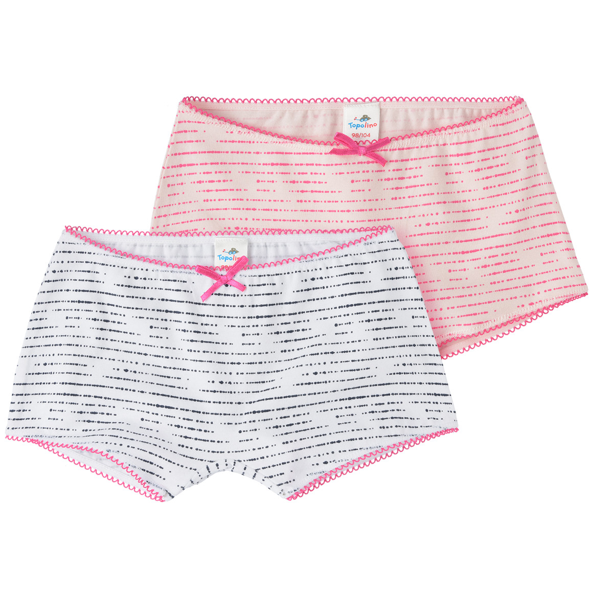 2 Mädchen Pantys mit Streifen