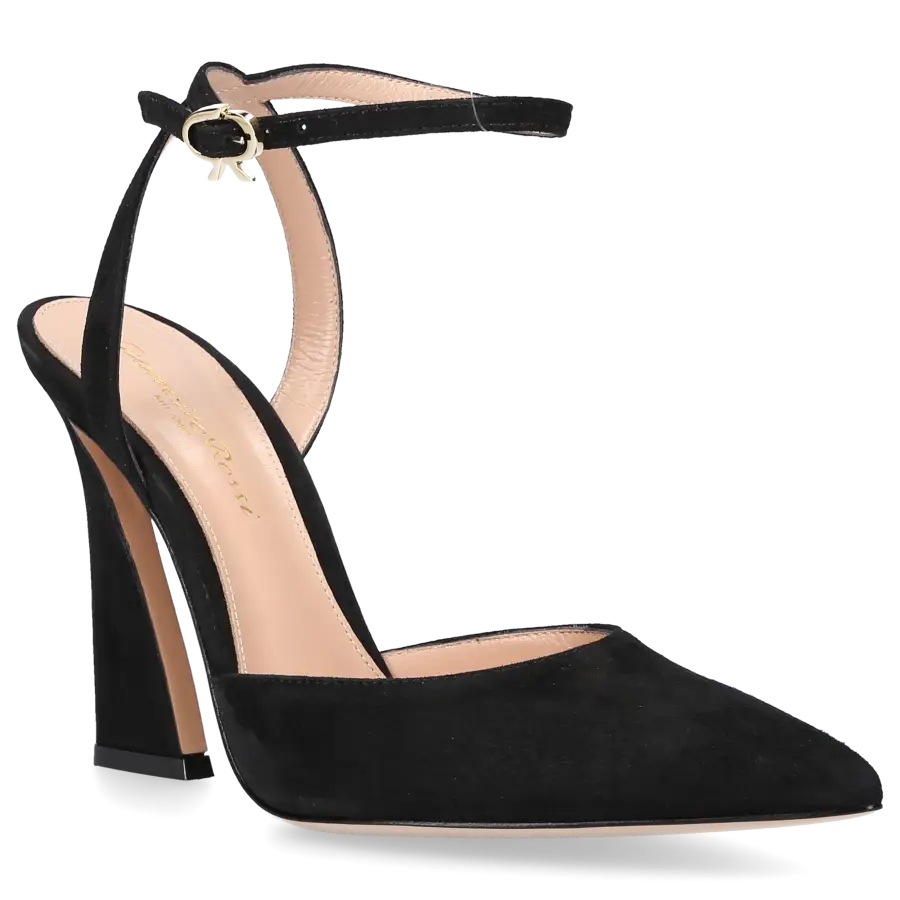 Gianvito Rossi - Pumps AURA D'ORSAY Veloursleder - schwarz