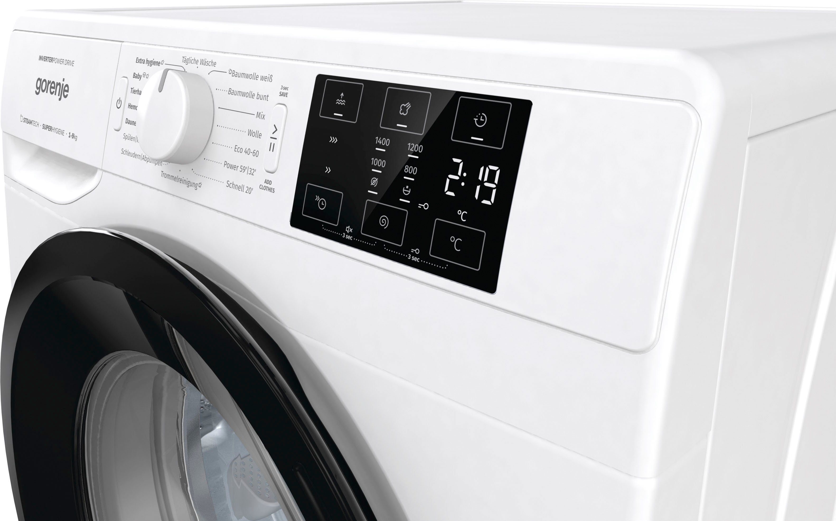 GORENJE Waschmaschine Wave NEI94APS, 9 kg, 1400 U/min
