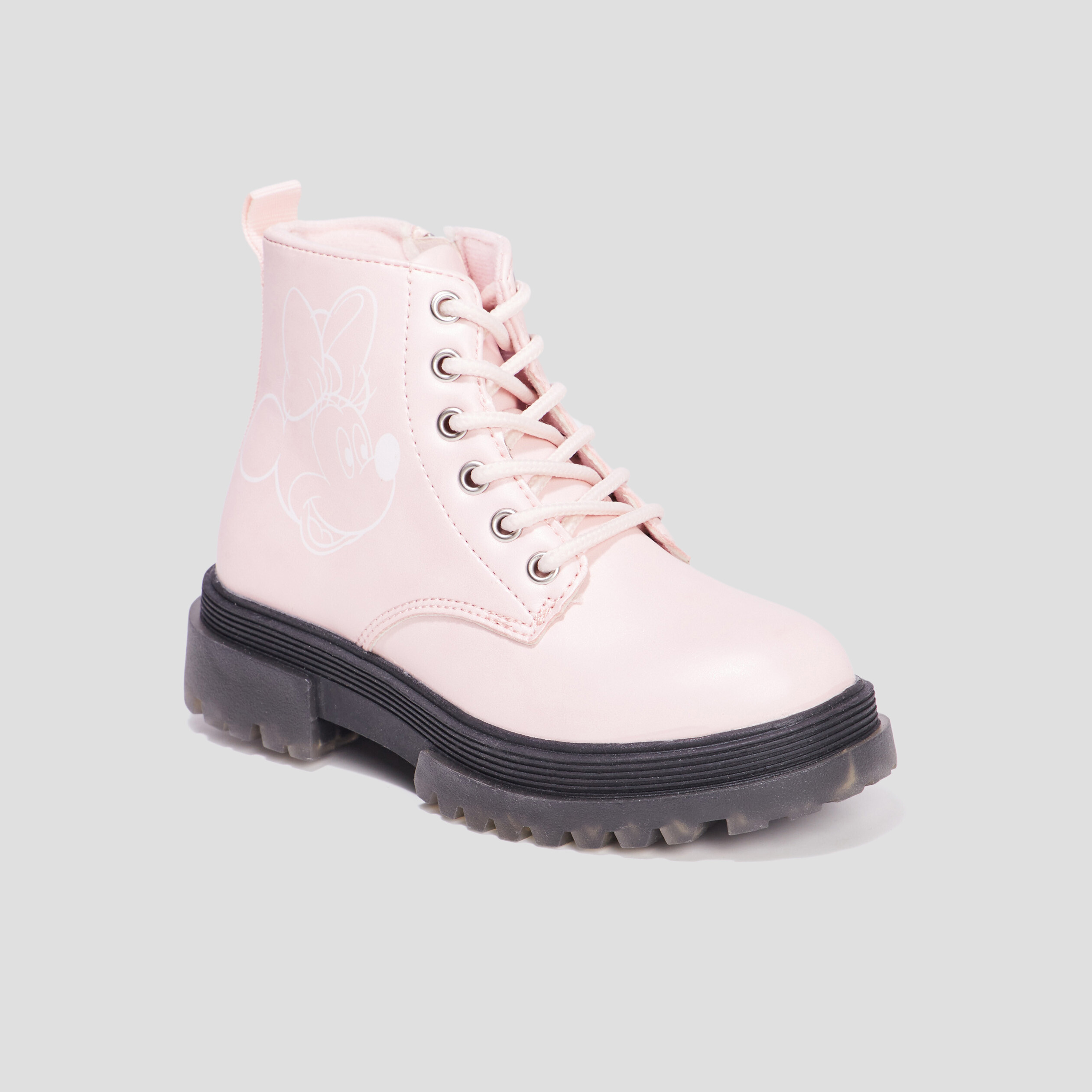 Bottines crantées Minnie rose fille | La Halle