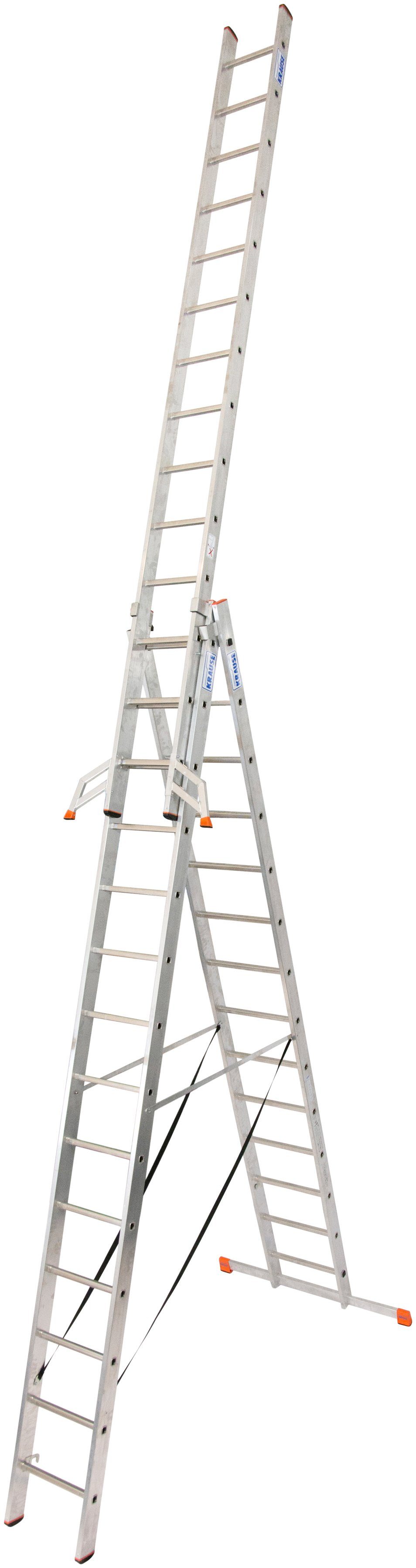 KRAUSE Vielzweckleiter Tribilo, mit Leiternspitzen