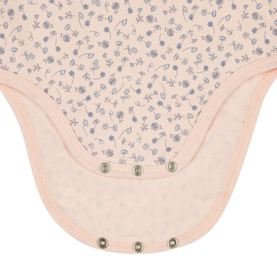 Body kurzarm, rosa für Mädchen