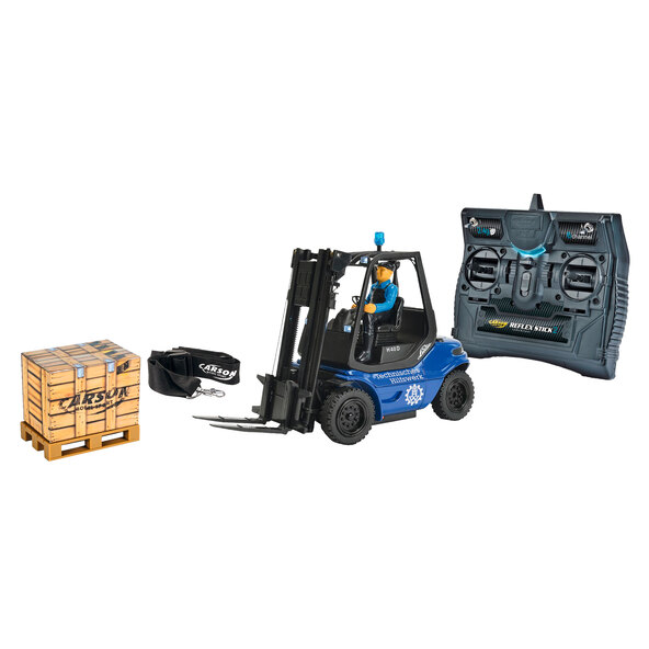 Ferngesteuerter Gabelstapler THW, blau