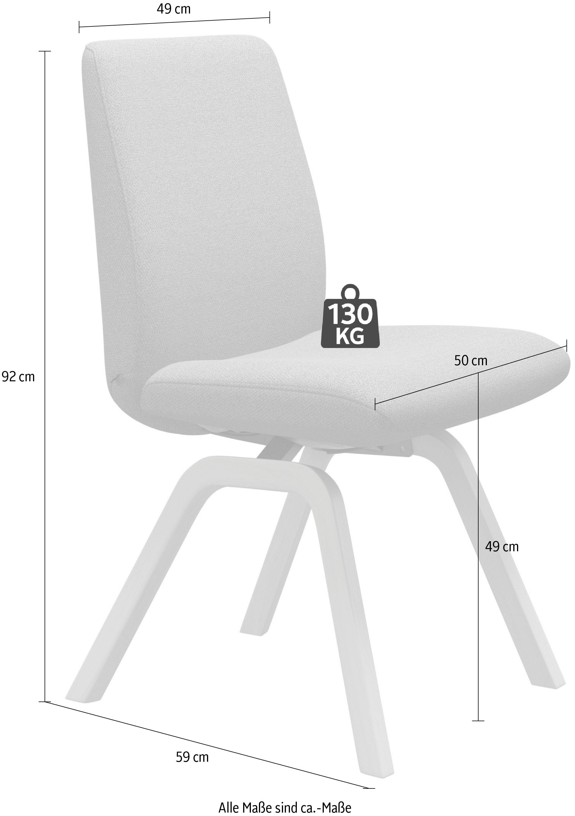 Stressless® Polsterstuhl Laurel, Low Back, Größe L, mit schräggestellten Beinen in Walnuss