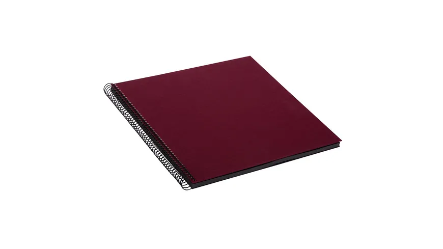 goldbuch Spiralalbum Bella Vista bordeaux mit schwarzen Seiten, 30x34 cm