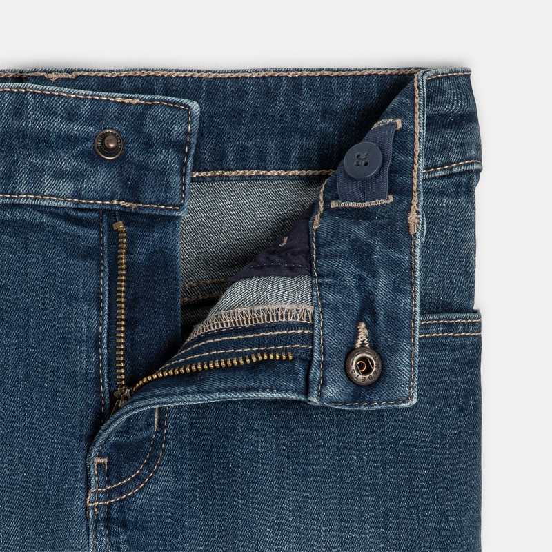 Jean droit fille denim bleu stone Catimini