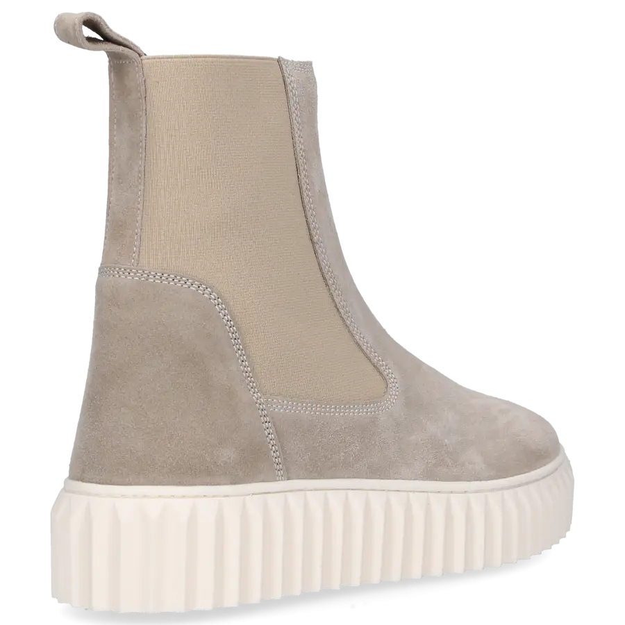 VOILE BLANCHE - Chelsea Boots BETH Veloursleder - beige