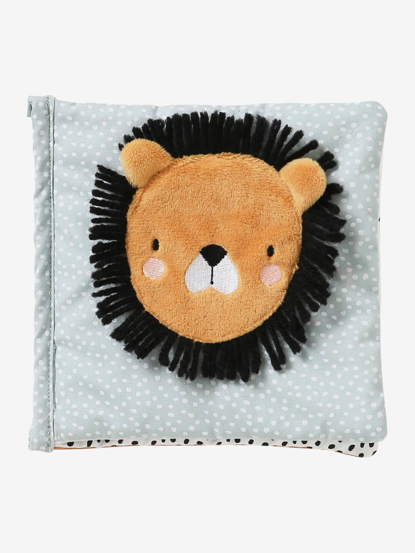 Coffret cadeau 3 pièces : doudou lange + hochet + livre imagier tanzanie
