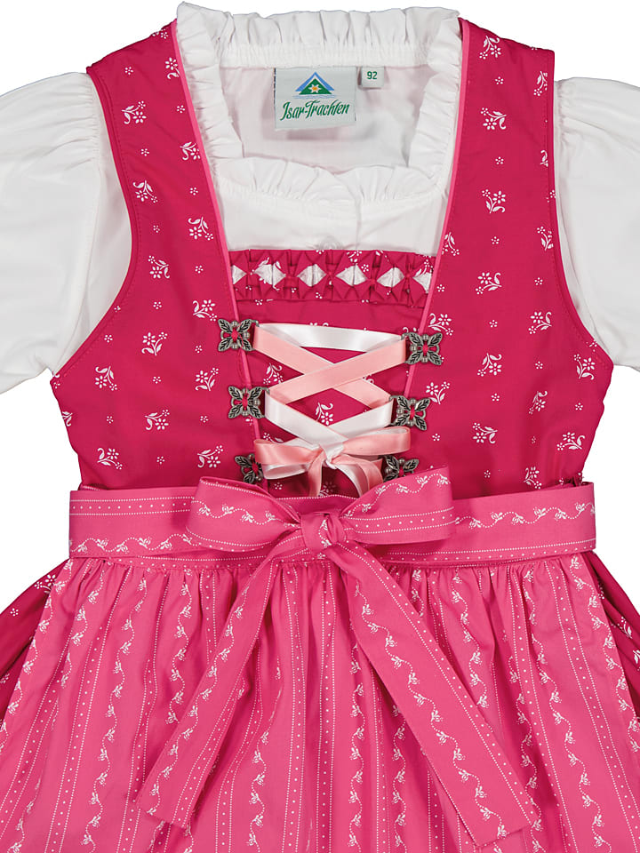 Isartrachten Dirndl in Pink günstig kaufen