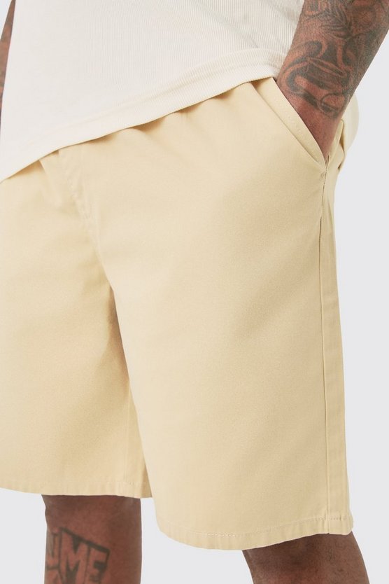 Plus lockere Shorts mit elastischem Bund