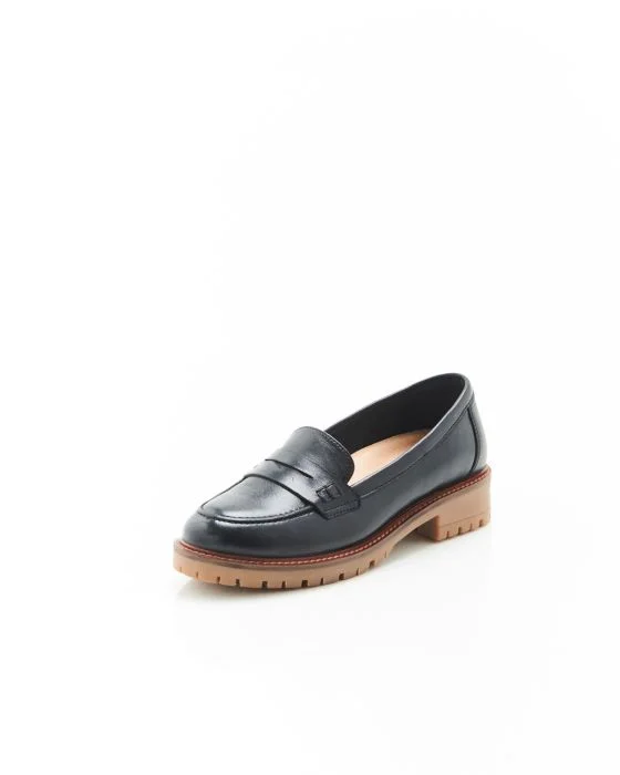 Mocassins crantés en cuir Amortyl