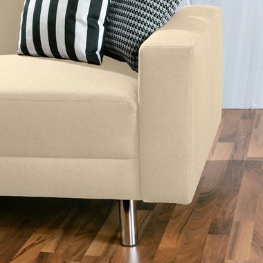 Max Winzer® Loungesofa Just Fashion Funktionssofa Flachgewebe beige, 1 Stück, Made in Germany