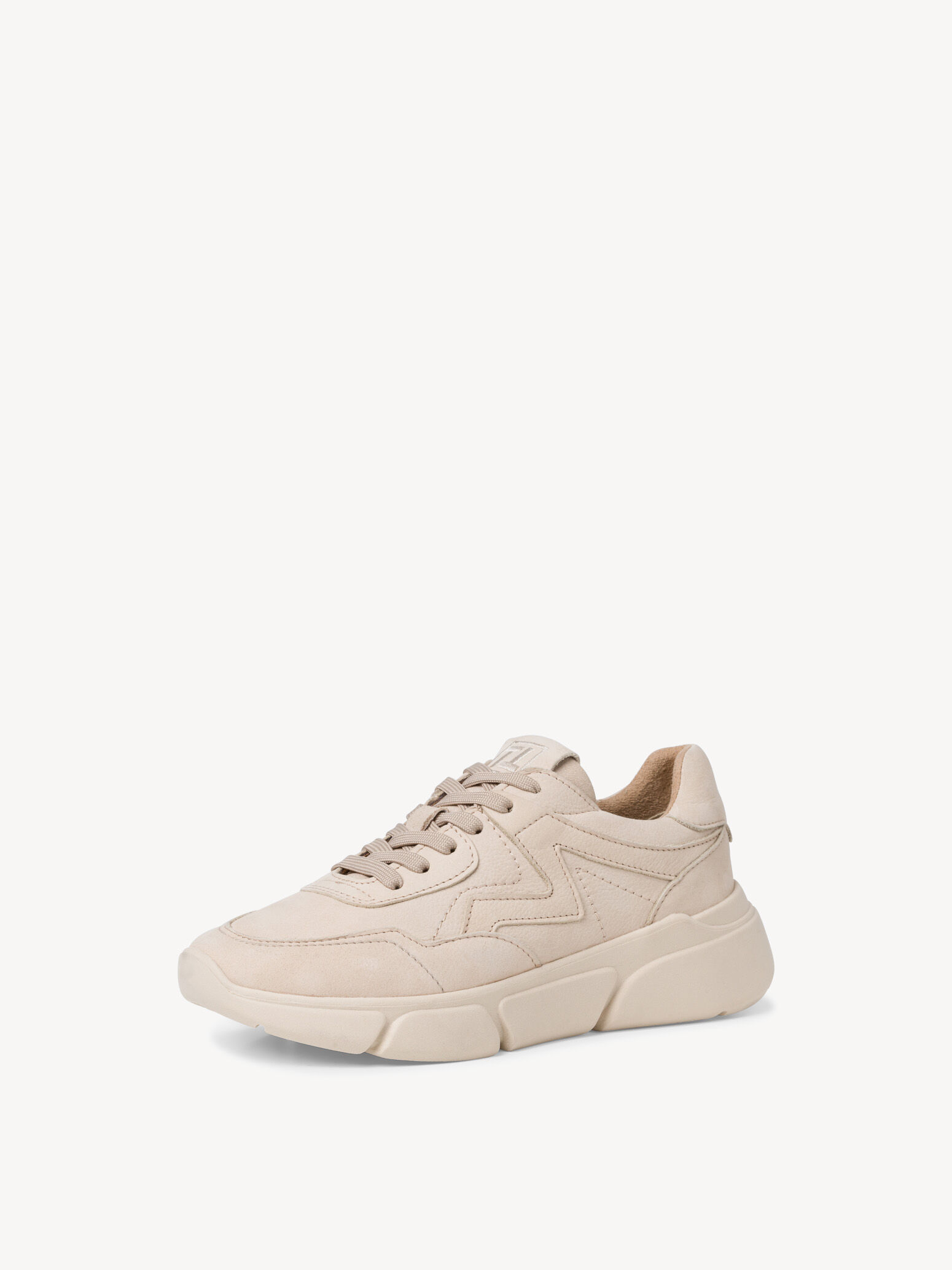 Basket en cuir - beige