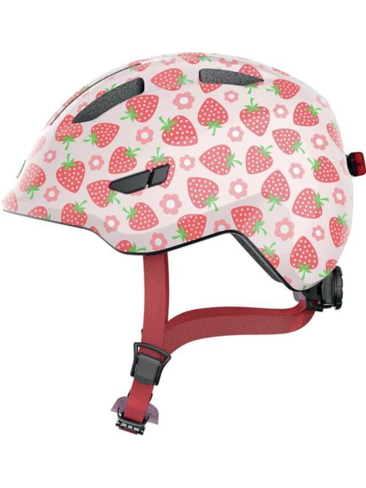 ABUS Fahrradhelm Smiley 3.0 LED rosa Erdbeere S günstig kaufen onesize